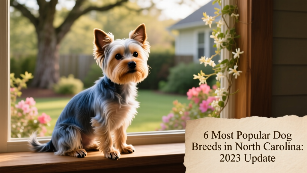A petite, well-groomed Yorkshire Terrier perched on a sunlit windowsill, alert and curious