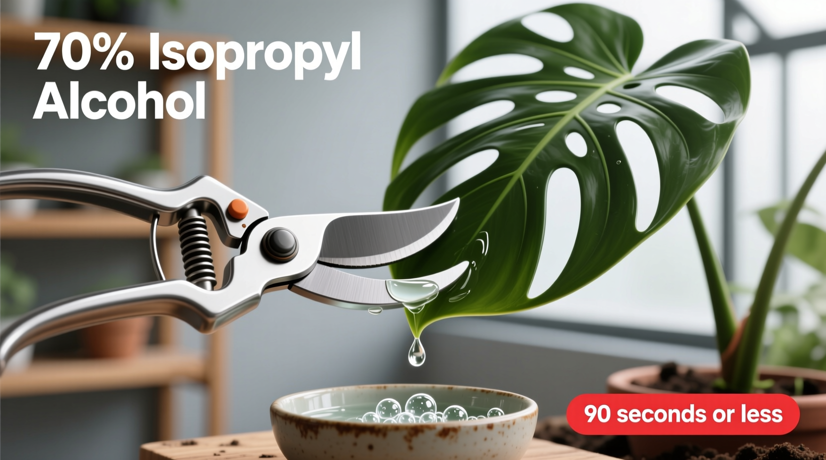 How to Disinfect Scissors After Infected Monstera
