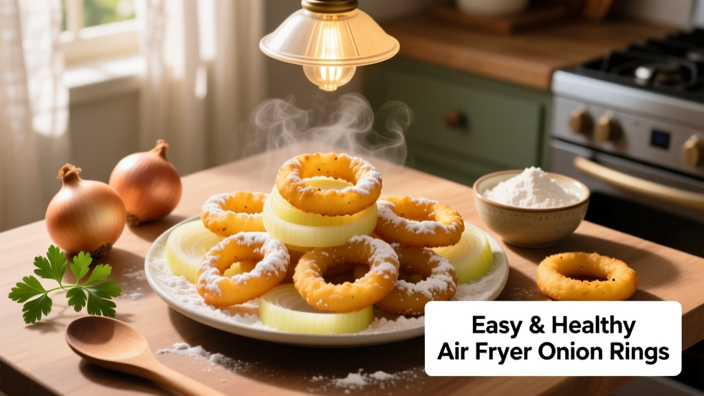 Crispy Air Fryer Onion Rings (Healthy & Easy)