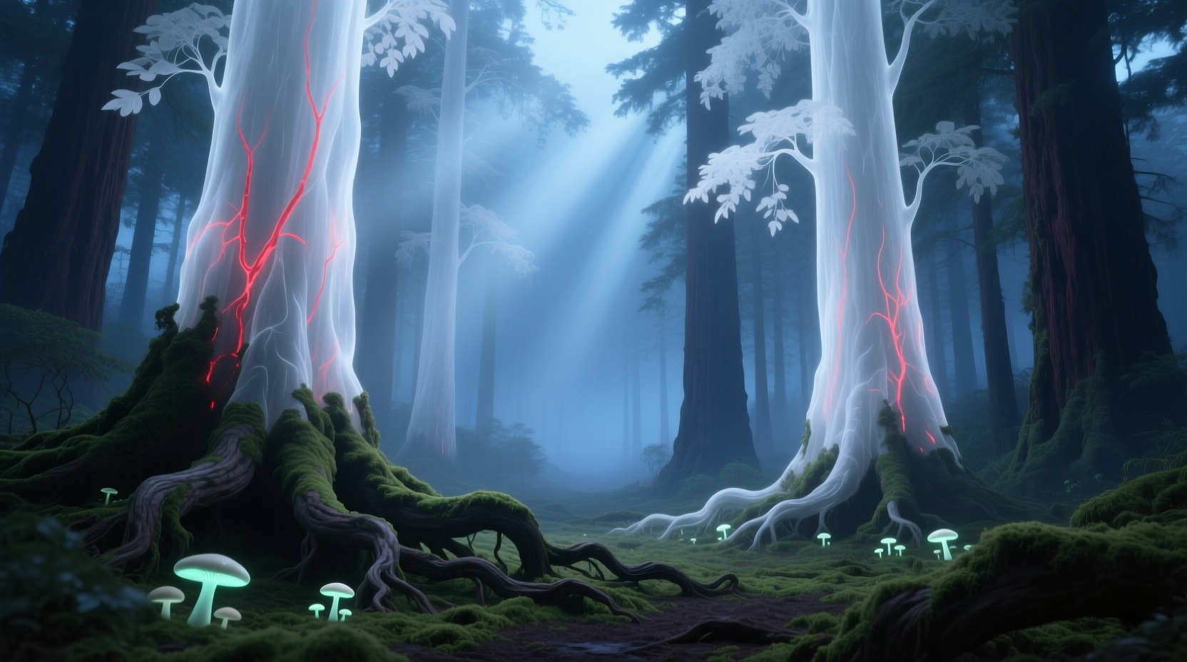 the mysterious world of albino redwood trees