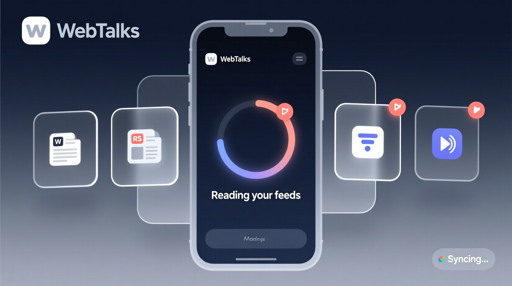 webtalks reads your rss feeds for you off your android