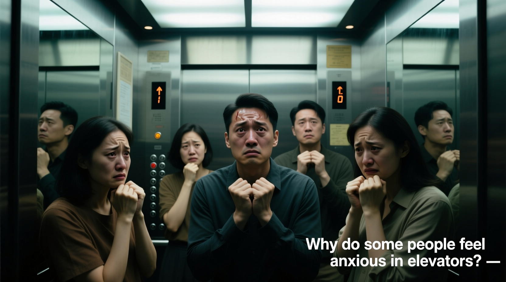why do some people feel anxious in elevators