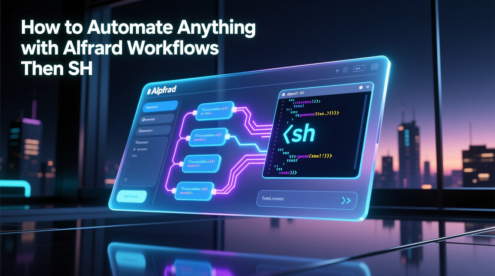 how to automate anything with alfred workflows then sh