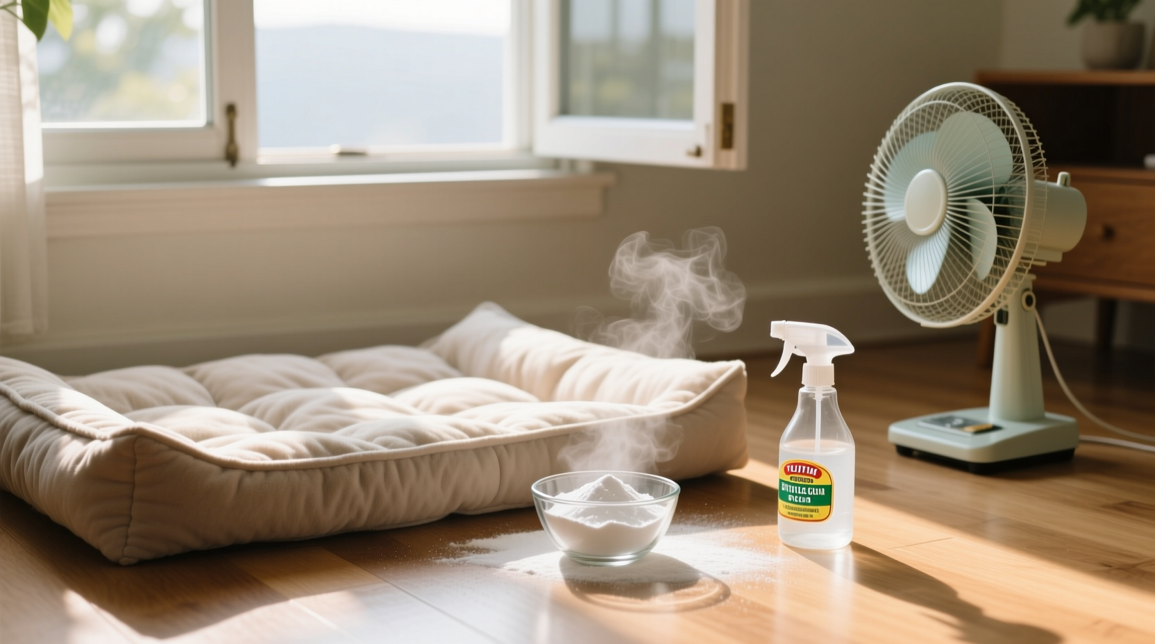 how to deodorize pet bedding without scented detergents