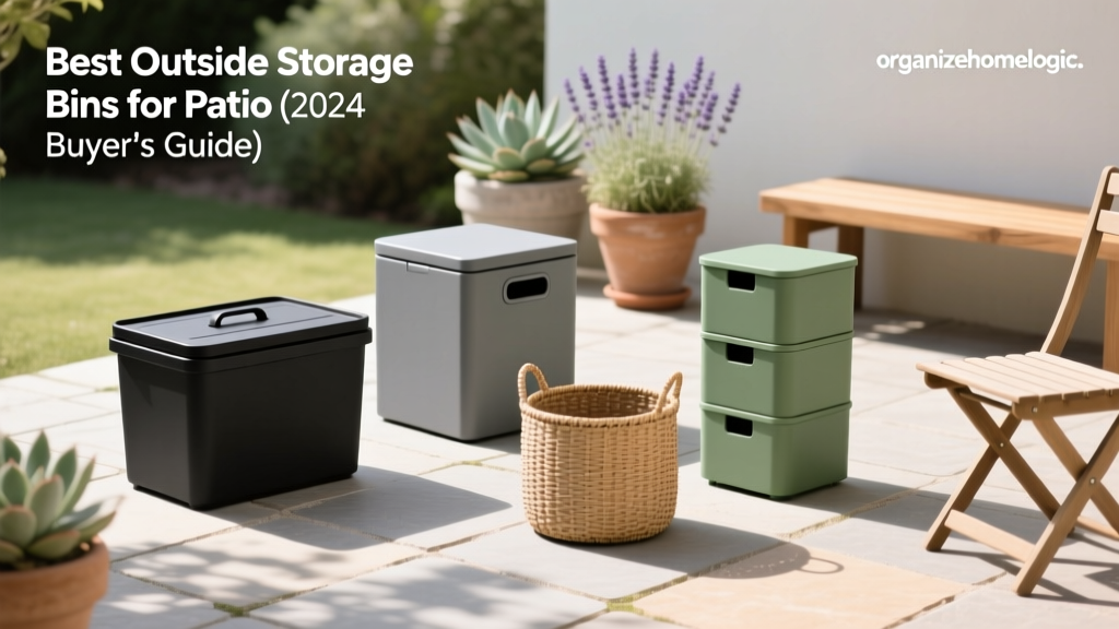 Best Outside Storage Bins for Patio (2024 Buyer's Guide)