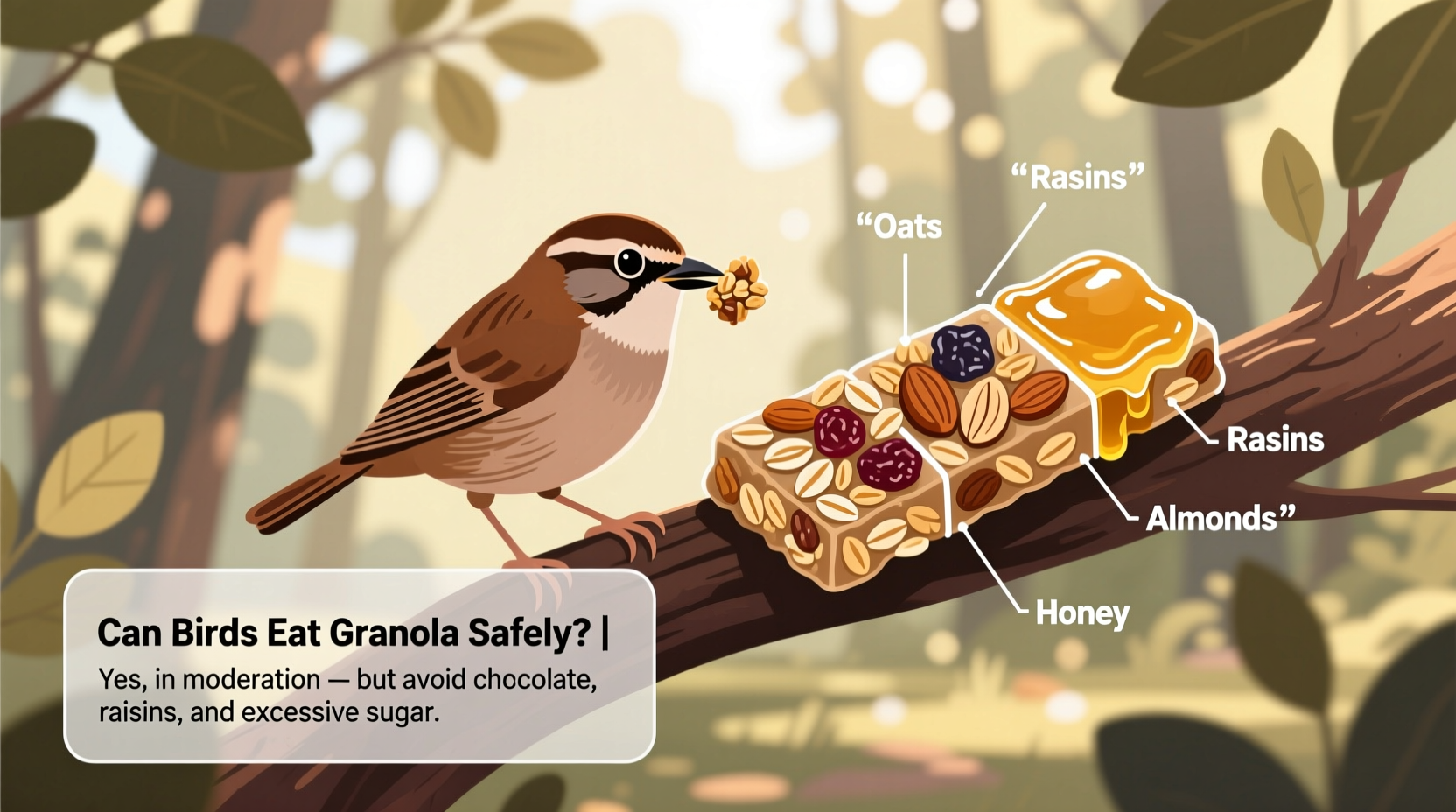 can birds eat granola