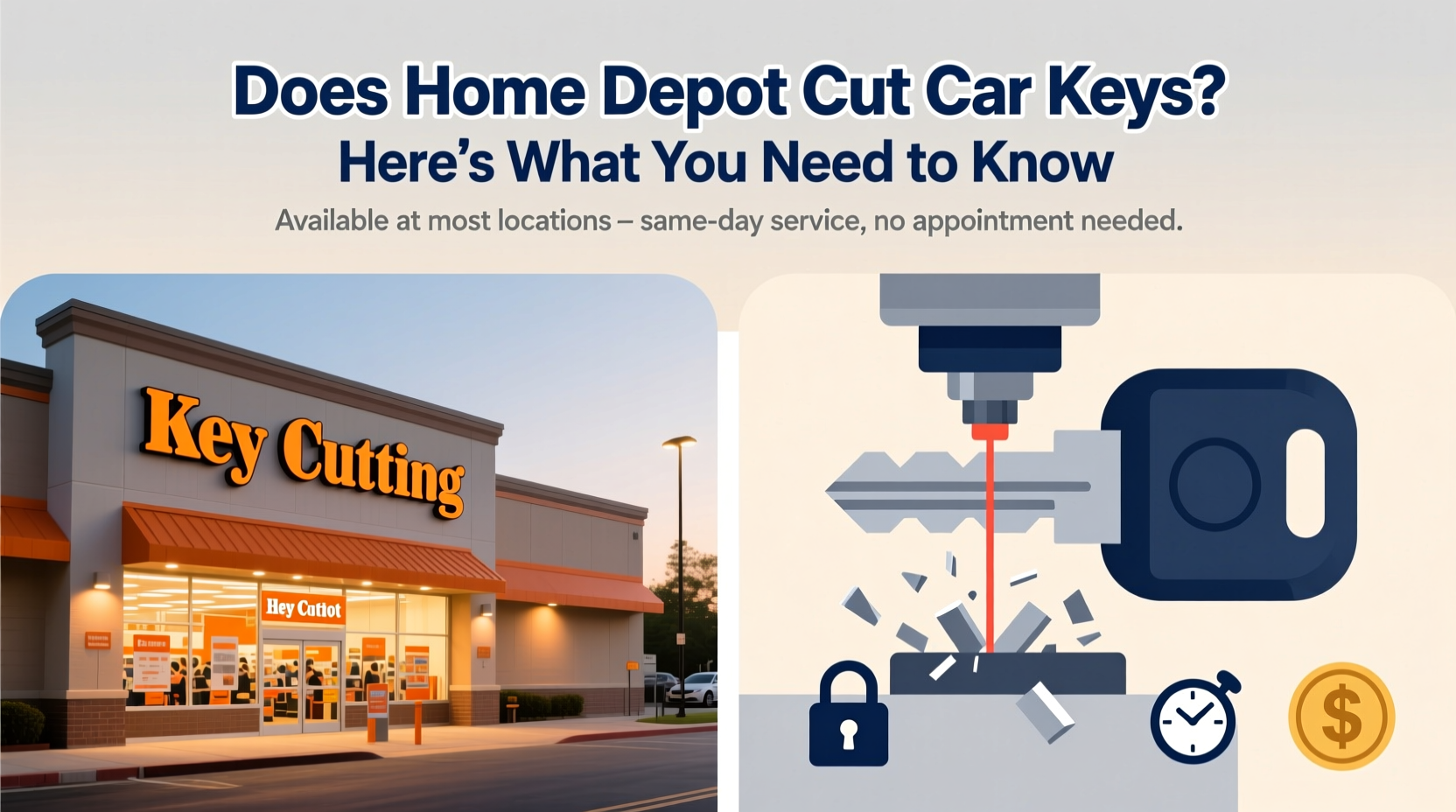 does home depot cut car keys