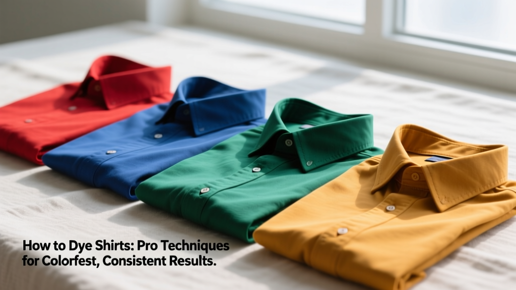 How to Dye Shirts: Pro Techniques for Colorfast, Consistent Results