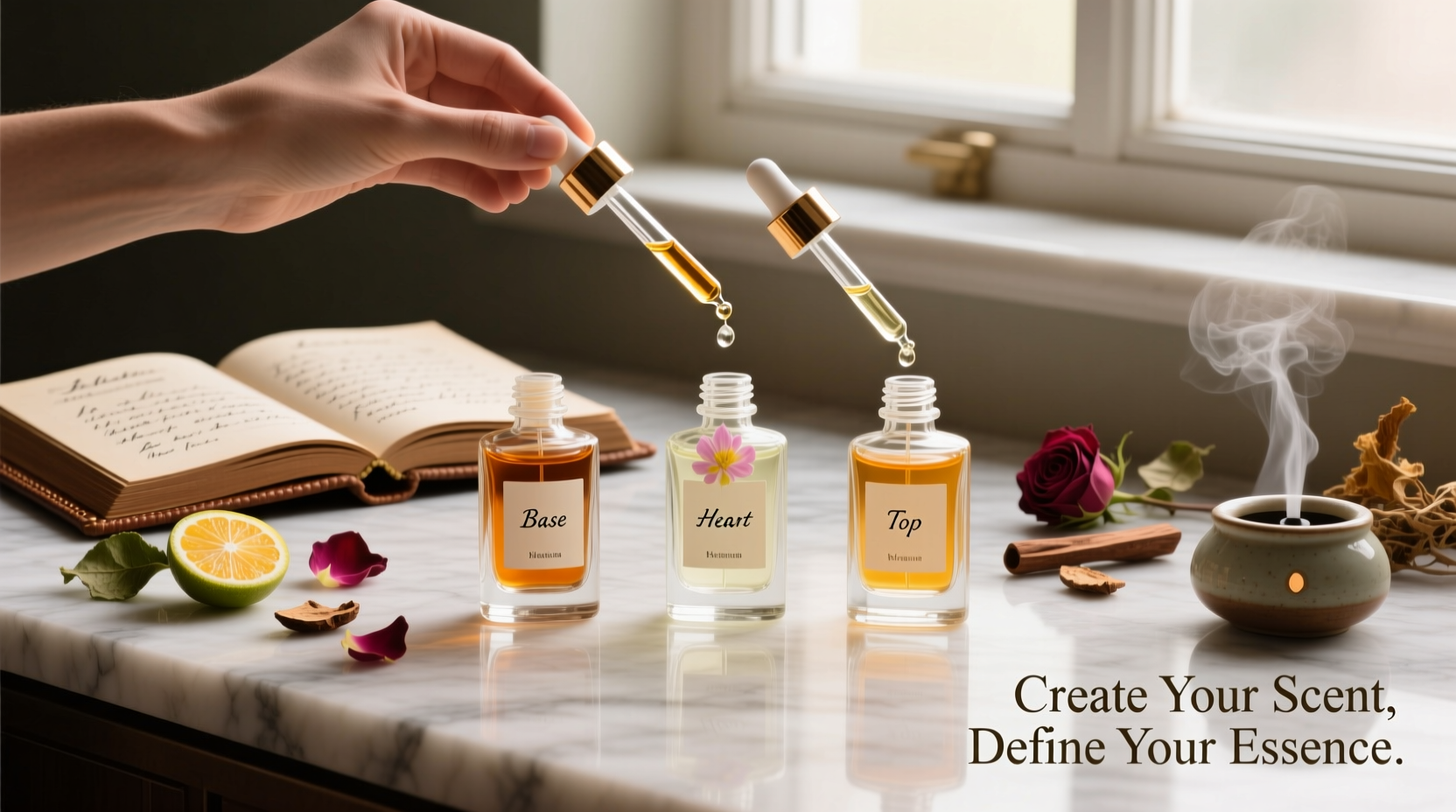 how to create a signature scent using layered fragrance oils