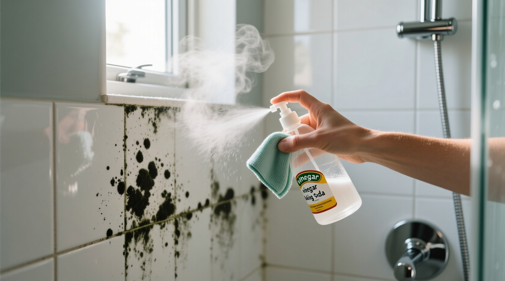 how to get rid of mold in the shower safely
