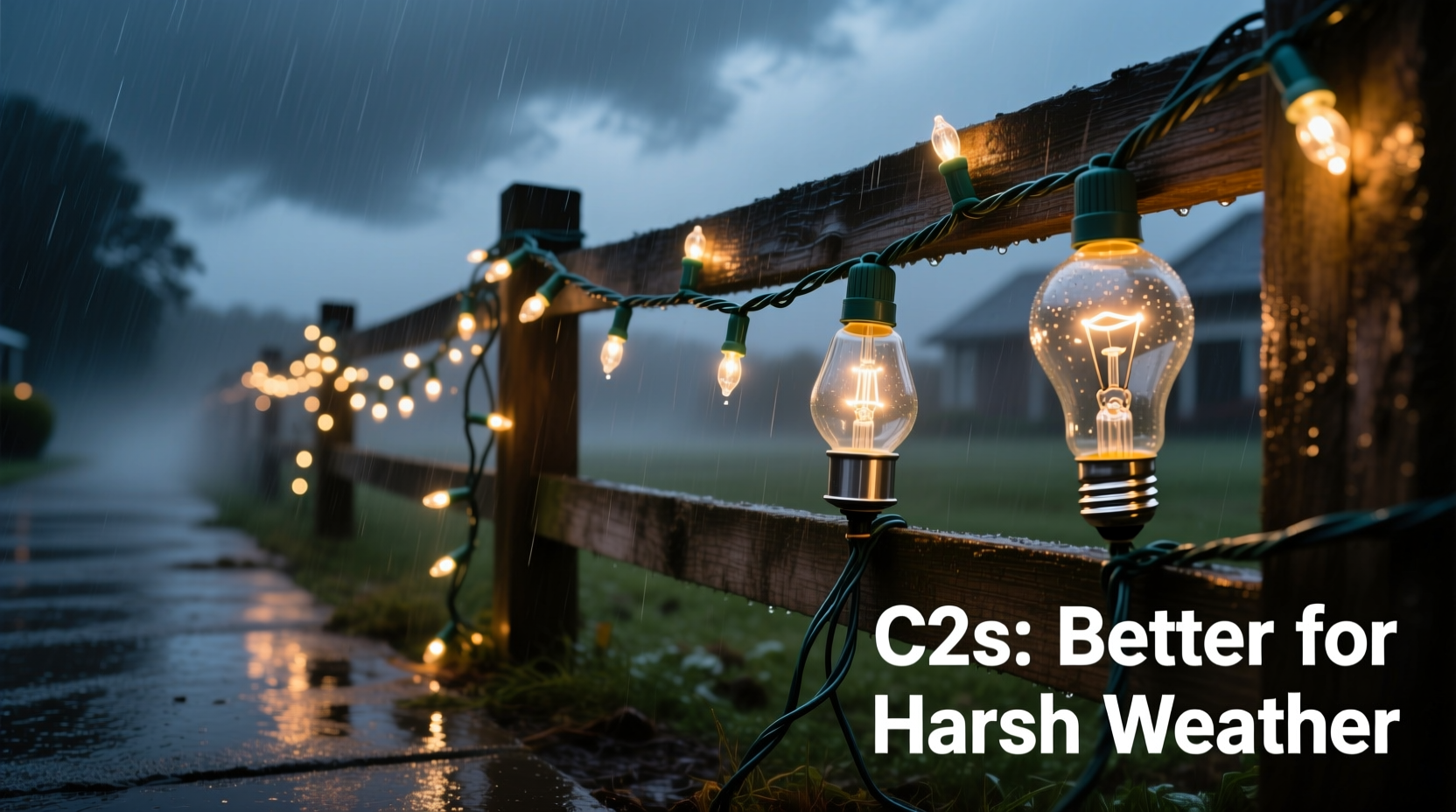 mini lights vs c7s for outdoor use which withstands harsh weather better