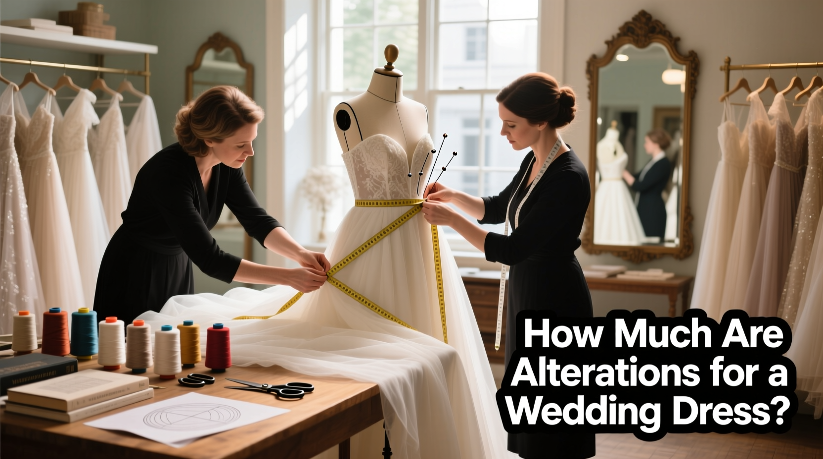 how much are alterations for a wedding dress