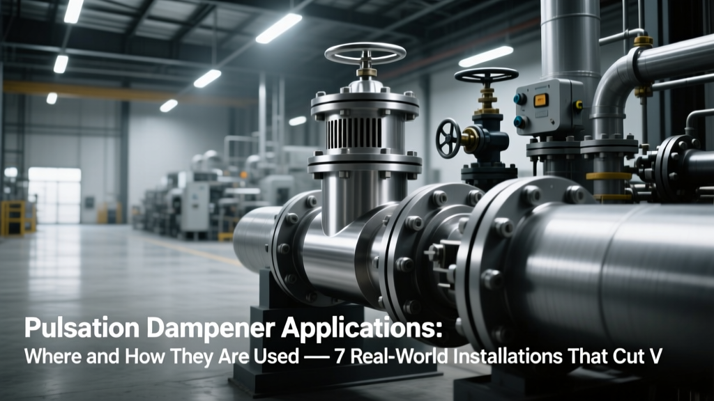 Pulsation Dampener Applications: Cut Vibration, Extend Pump