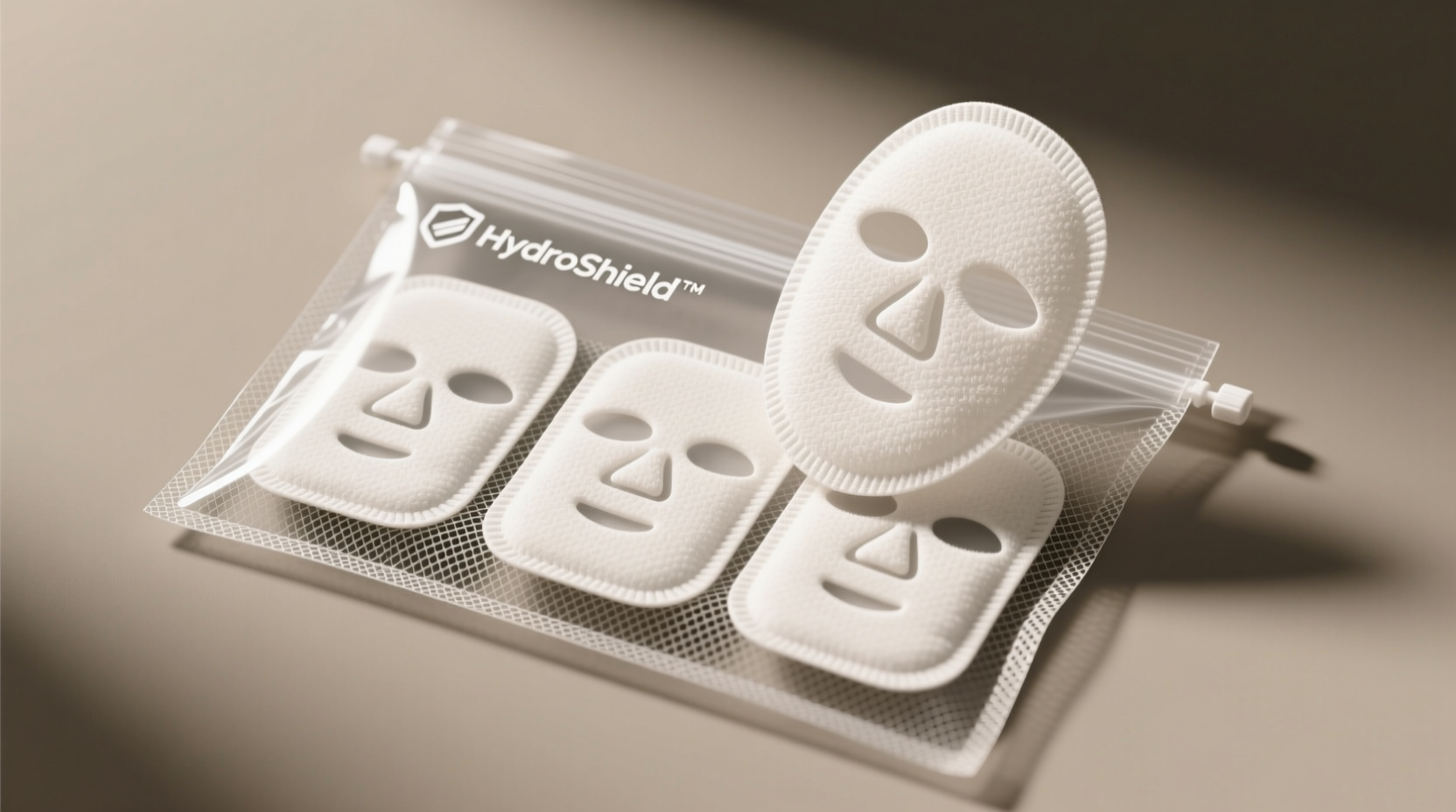 vr facial pad storage antimicrobial mesh pouch method