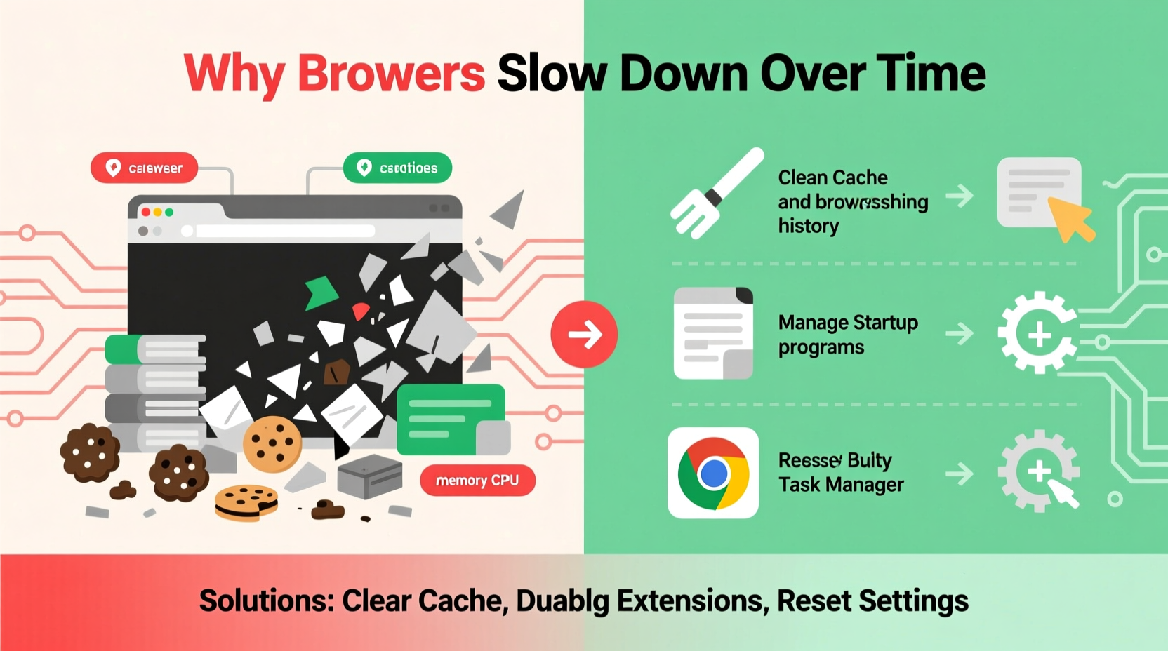 why does my browser slow down over time cleaning solutions