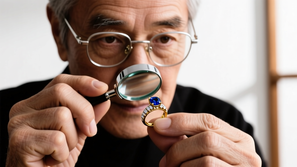 Close-up of a jeweler
