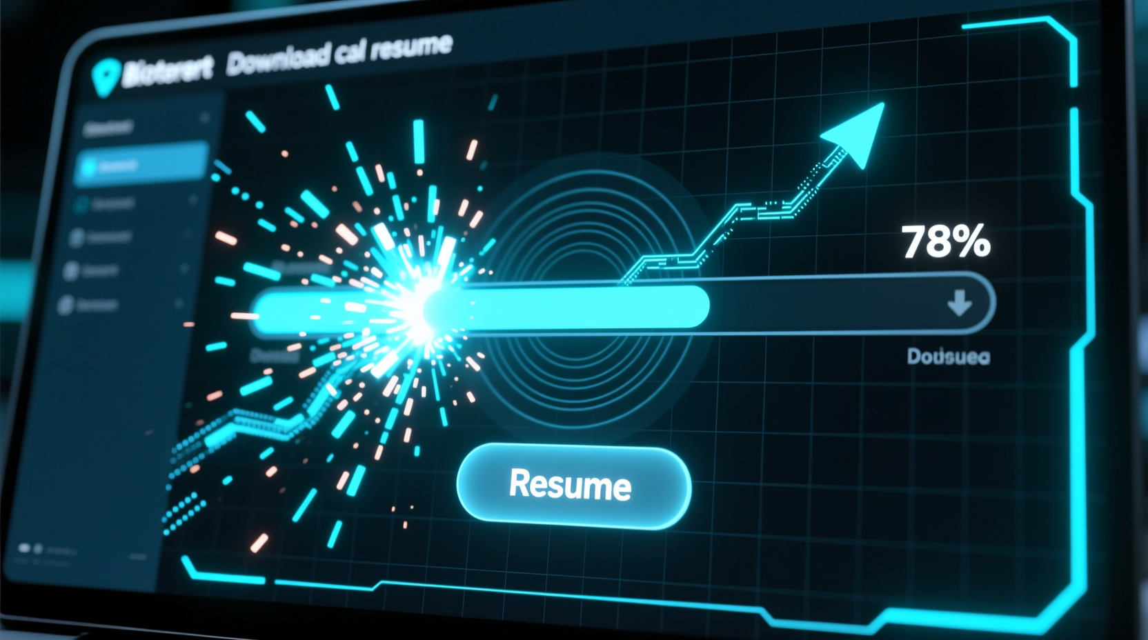 resume interrupted downloads with bittorrent