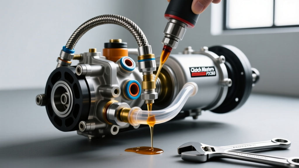 Clutch Masters FX350 Install: Hydraulic Line Replacement Guide