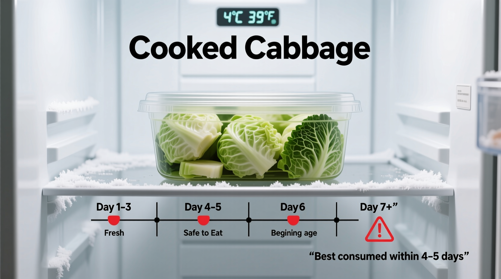 how long does cooked cabbage last in the fridge