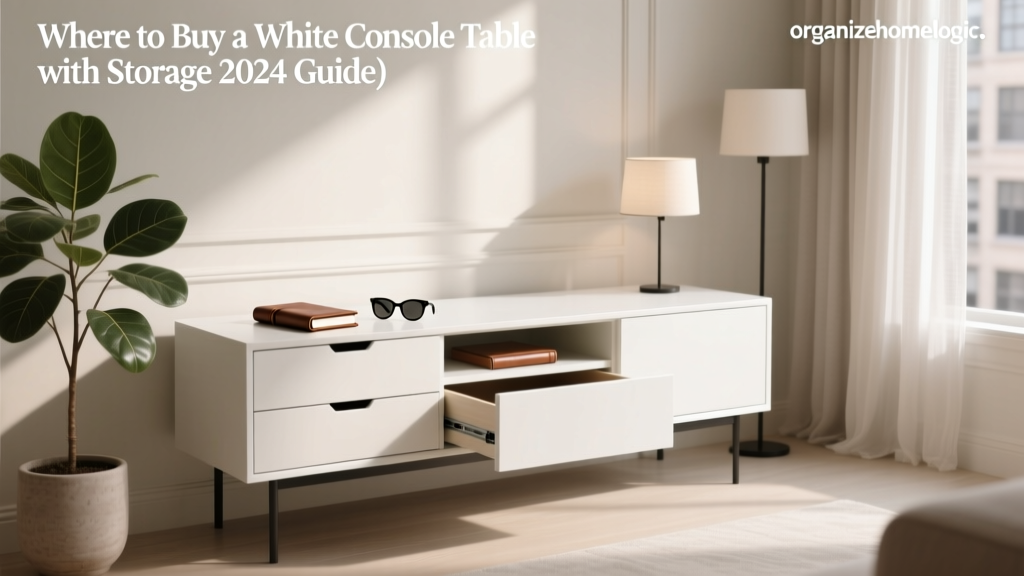 Where to Buy a White Console Table with Storage (2024 Guide)