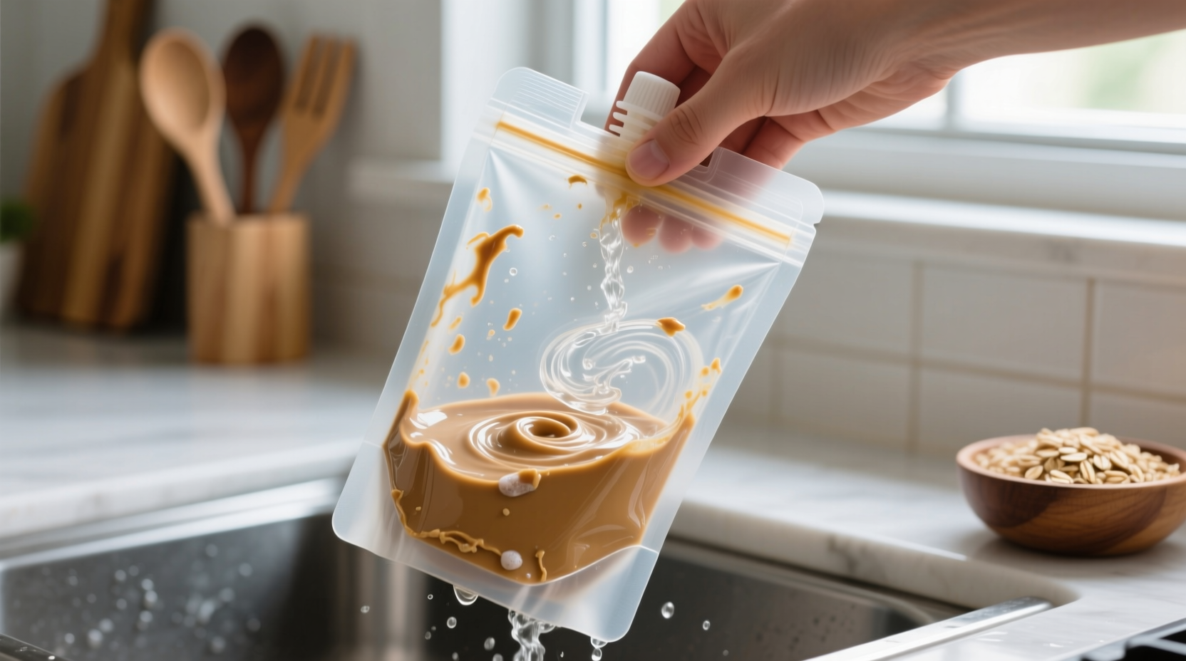 eco friendly cleaning sanitize pouches without soap residue