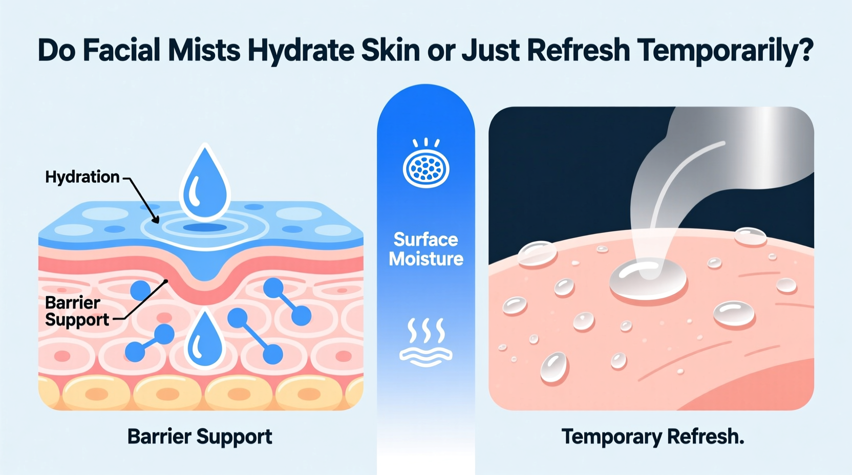 do facial mists hydrate skin or just refresh temporarily