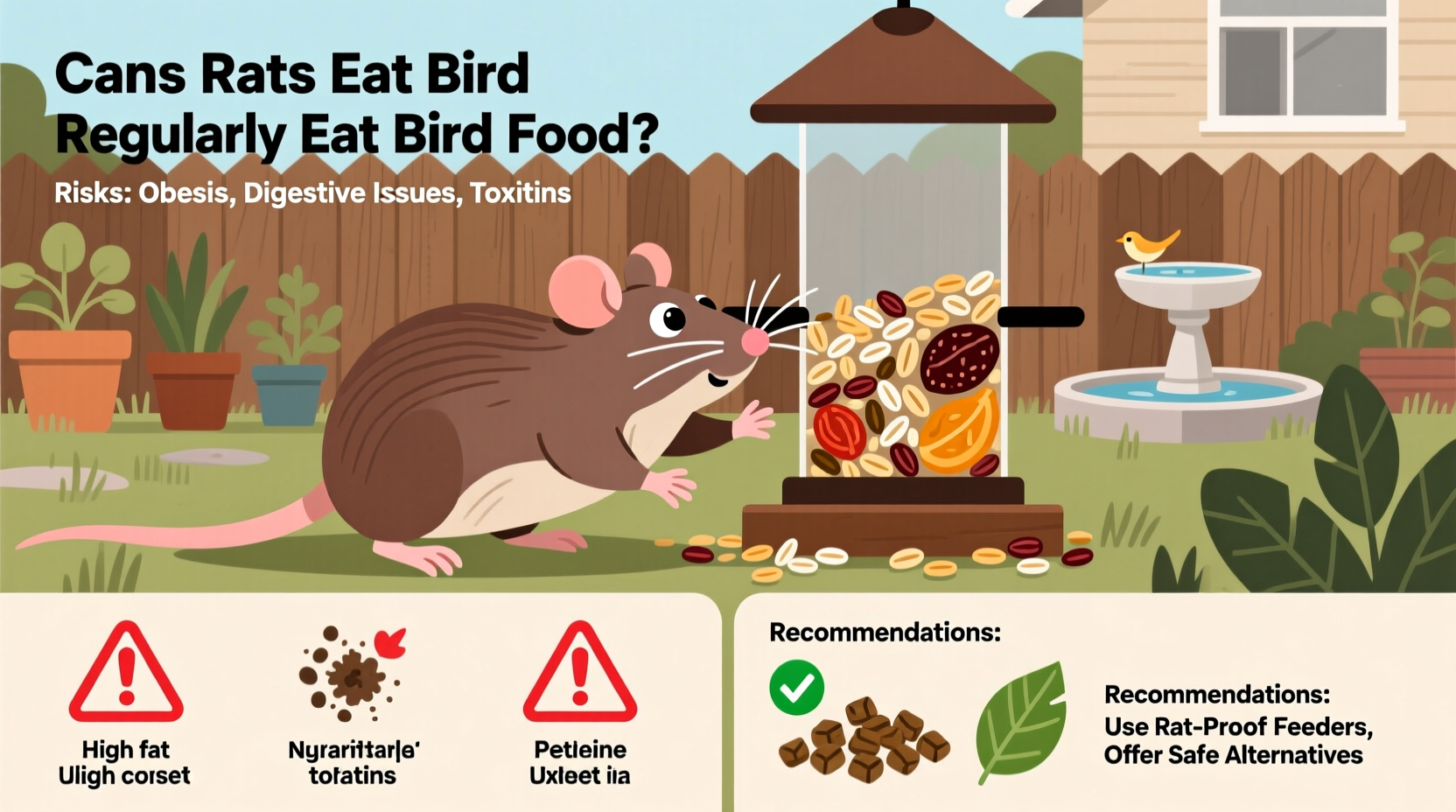 can rats eat bird food