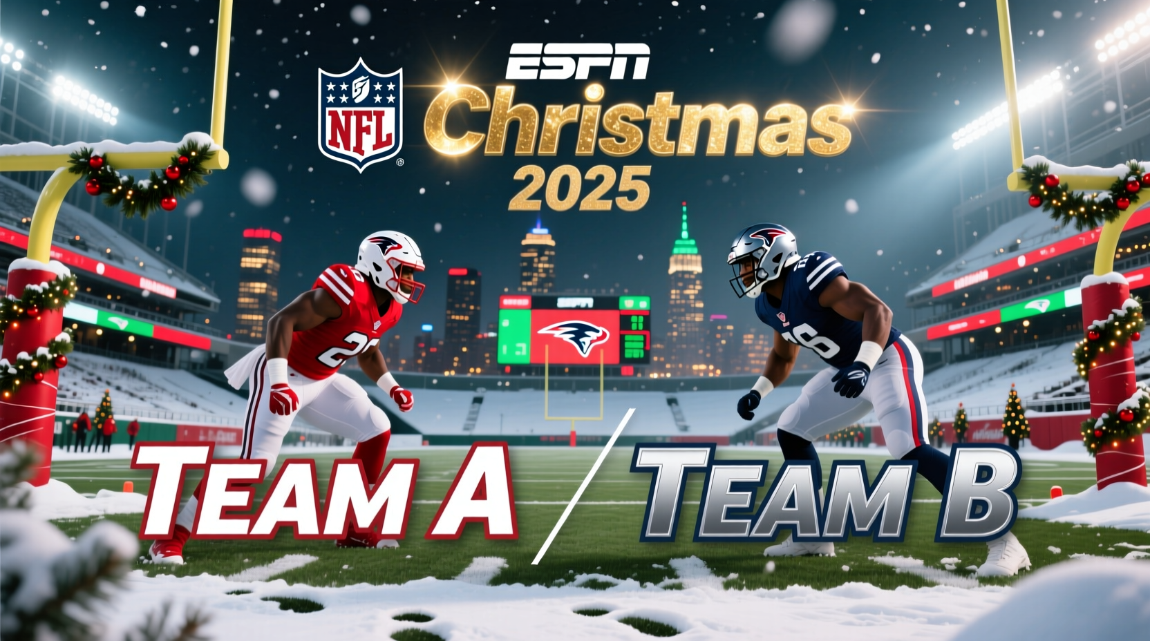 who plays nfl on christmas