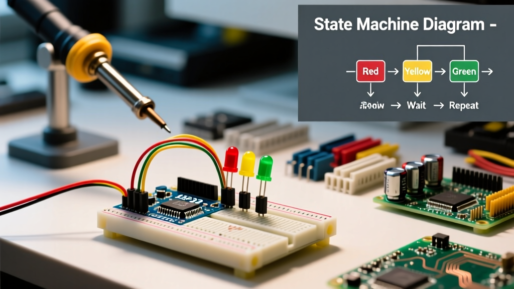 How to Design a Smart Traffic Light Arduino Using State Machines