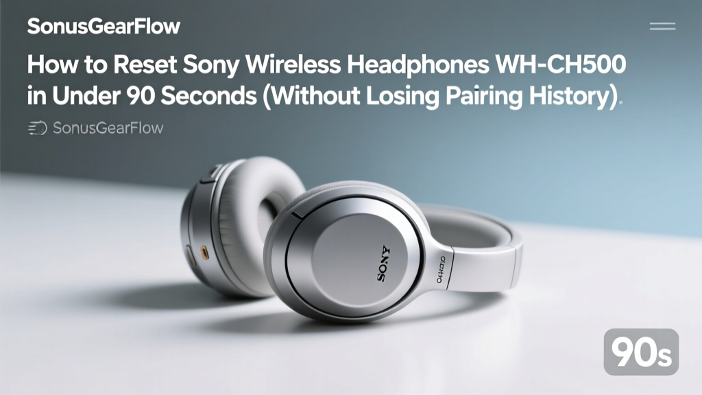 How To Reset Sony Wireless Headphones Whch500 (2026)