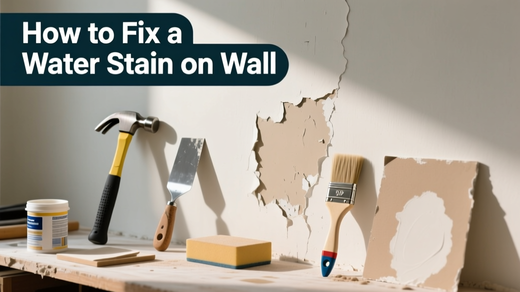 How to Fix a Water Stain on Wall: DIY Repair Guide
