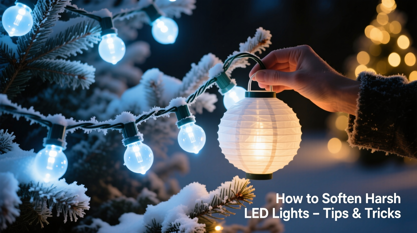 why do led christmas lights sometimes look too harsh and how to soften them