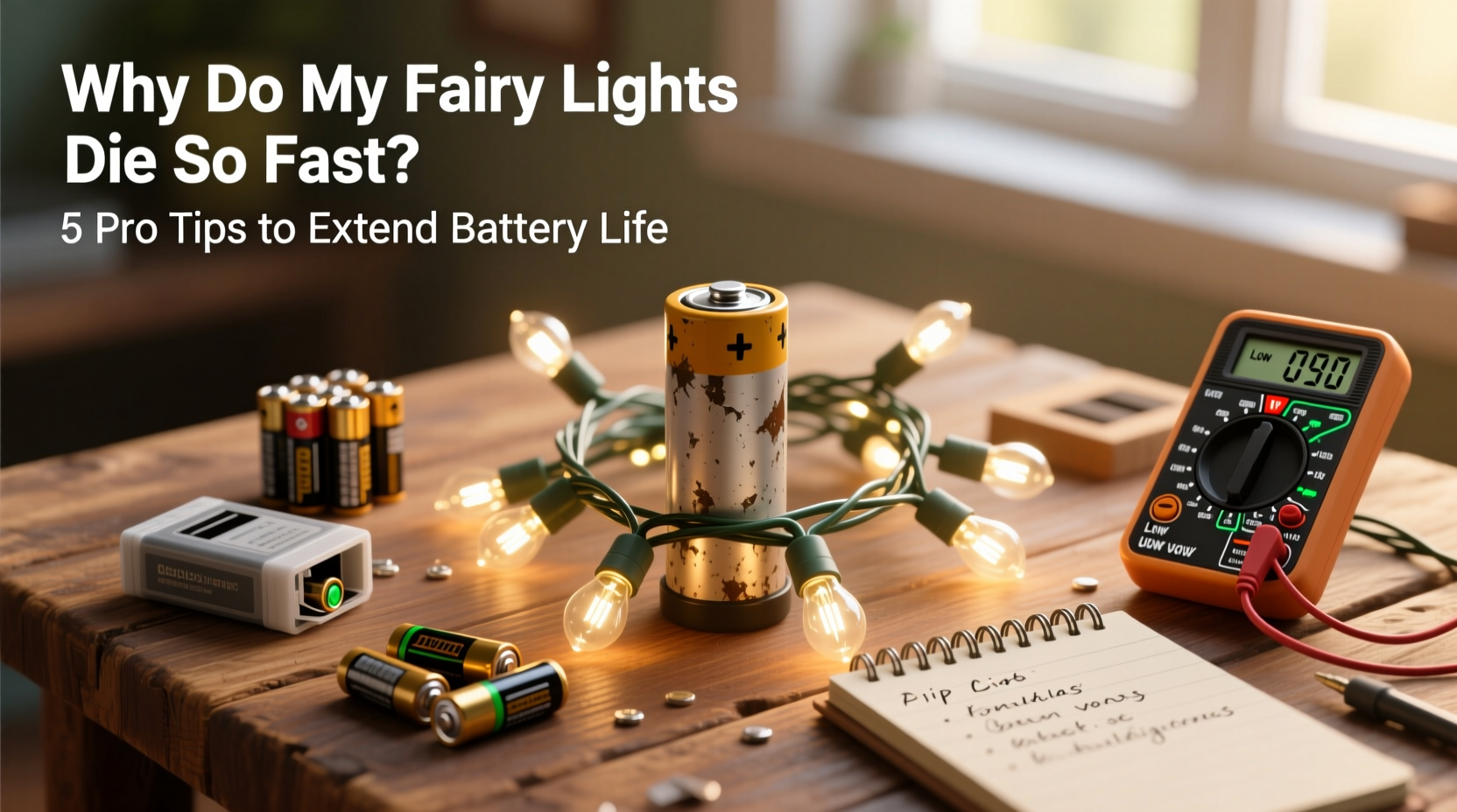 why do my battery operated fairy lights die so fast tips to extend life