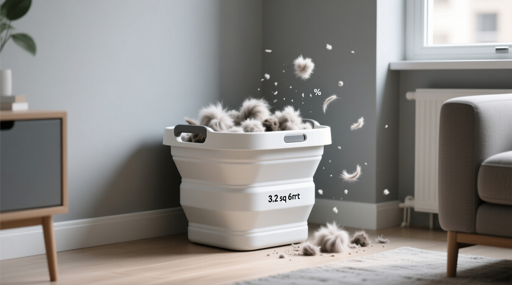 collapsible laundry baskets for pet hair tiny apartments