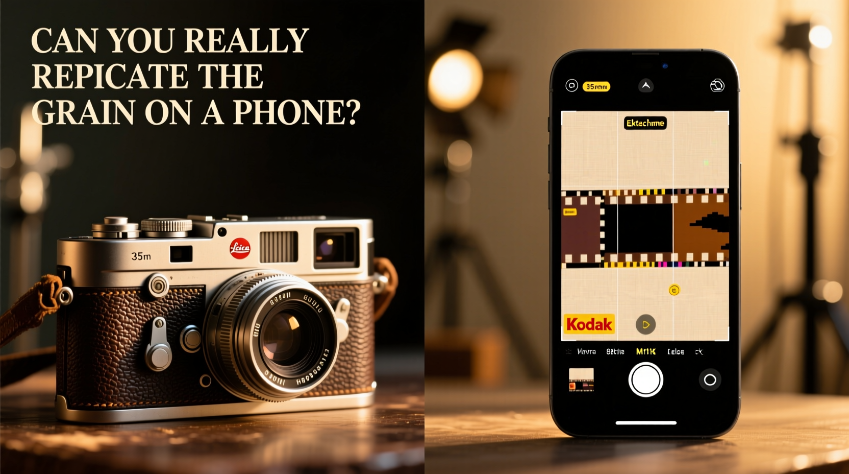 film camera vs digital retro filter can you really replicate the grain on a phone