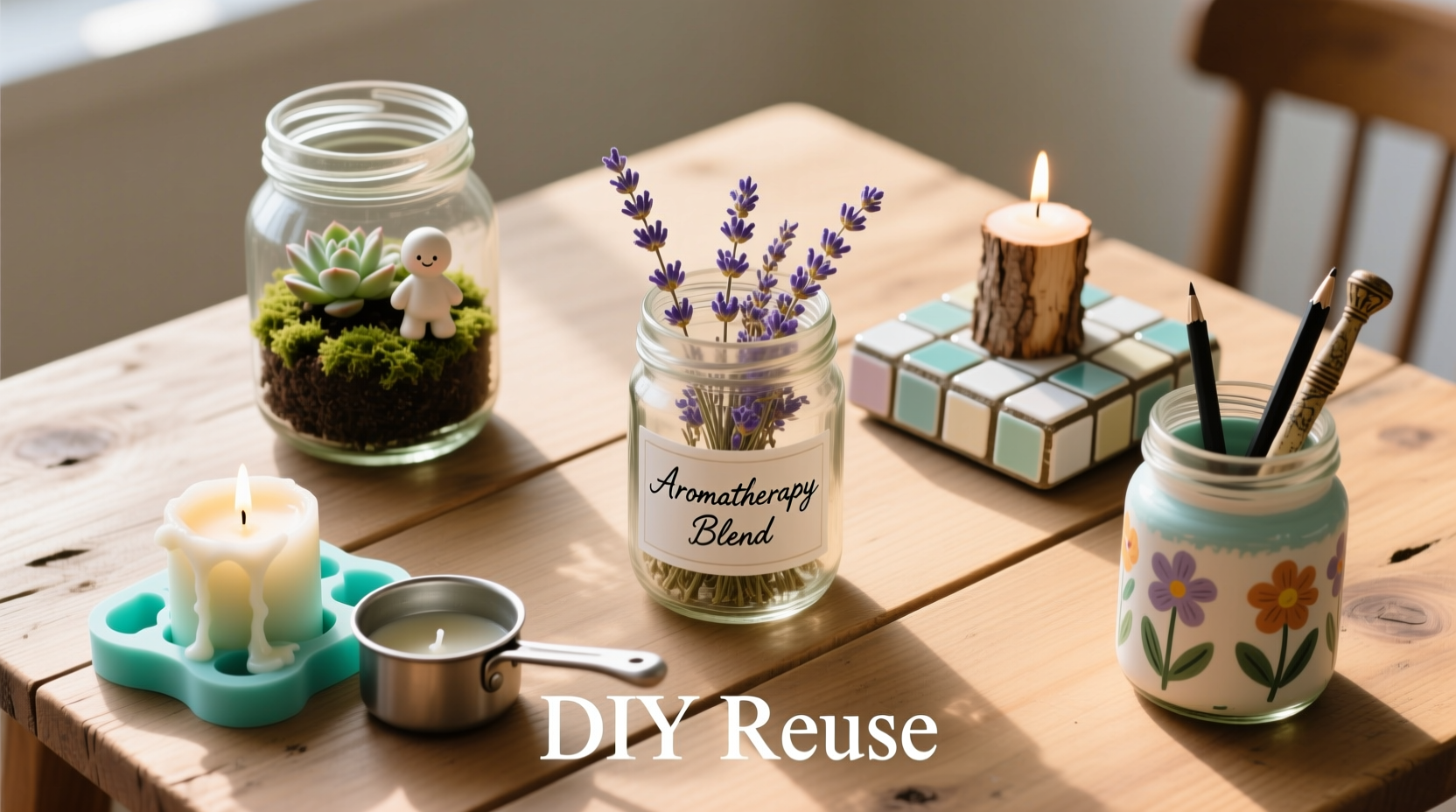 best ways to reuse old candles and jars instead of throwing them away