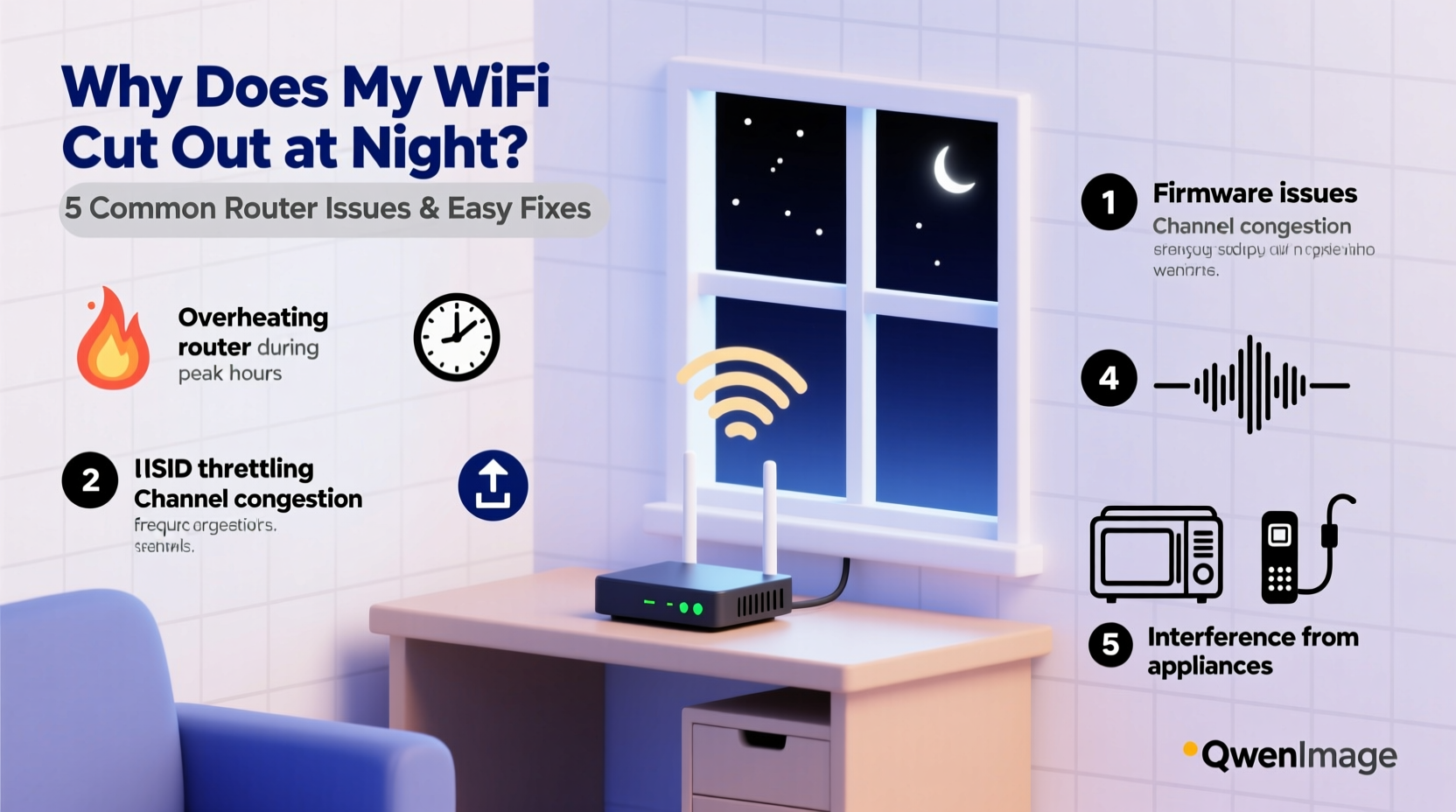 why does my wifi cut out at night possible router issues and easy solutions