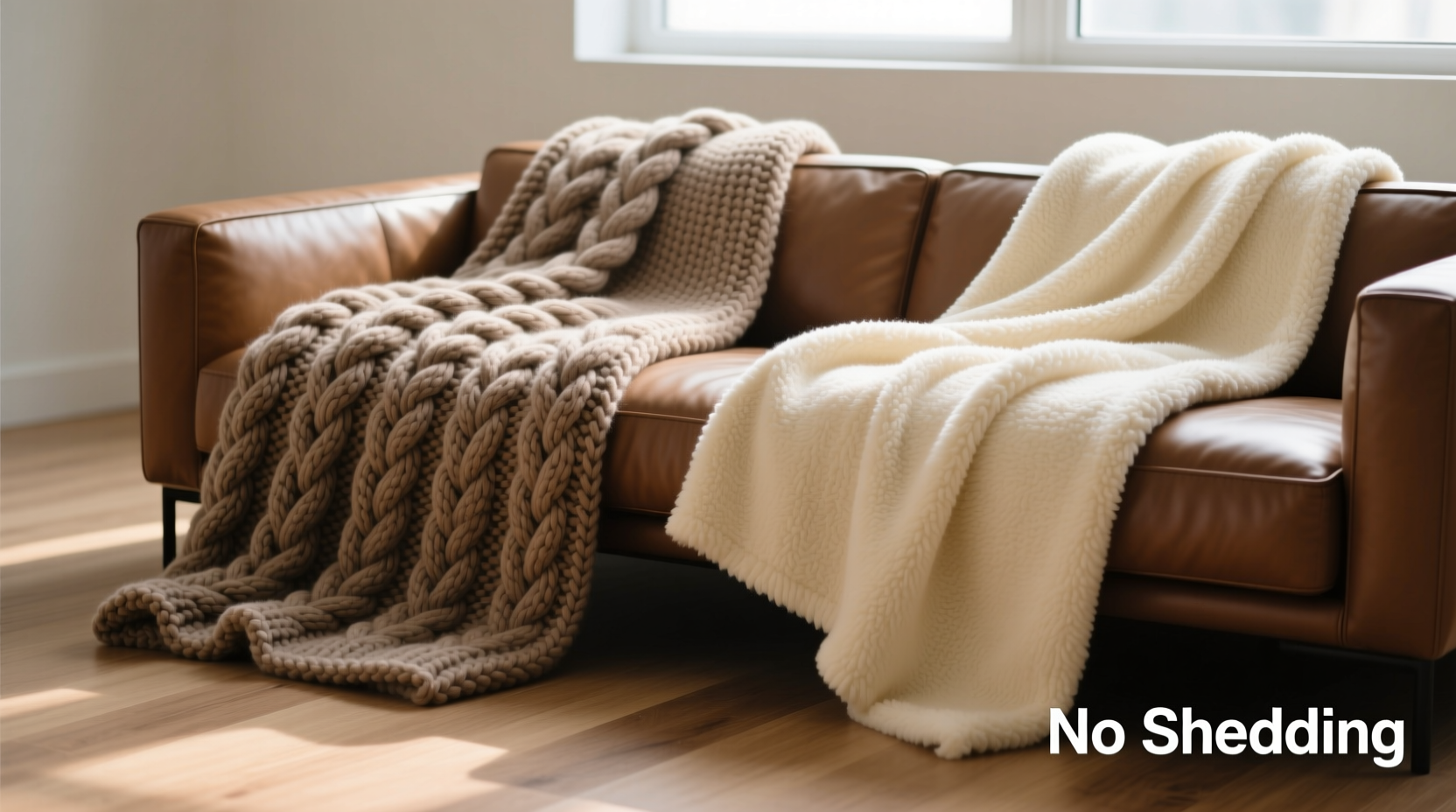 chunky knit blankets vs fleece throws which stays warm without shedding