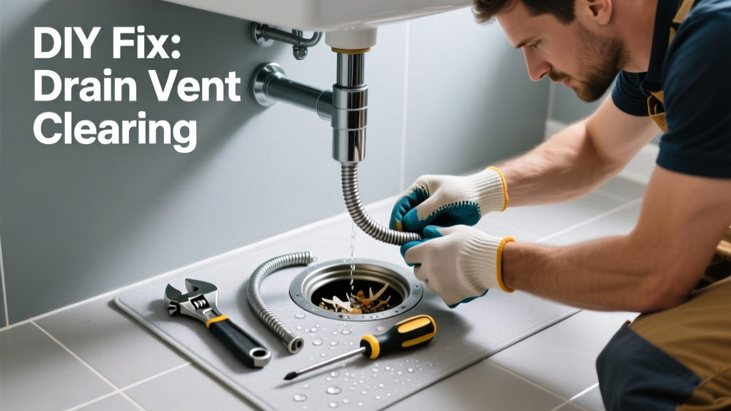 Fixing a Clogged Drain Vent in the Bathroom
