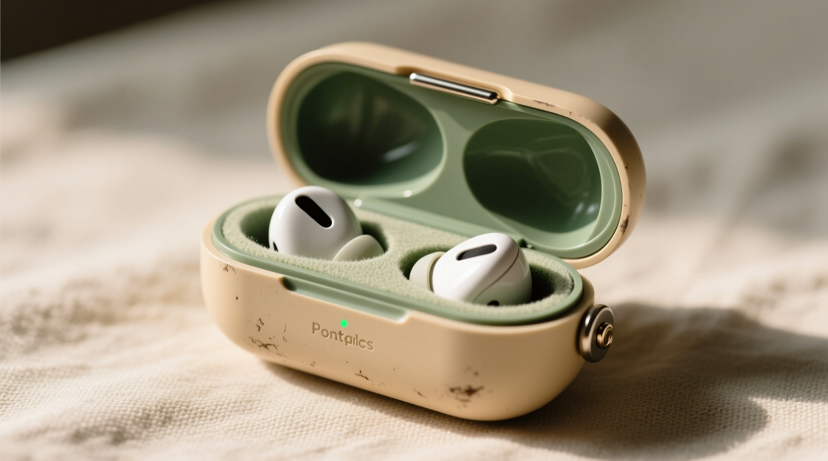 turn an old contact lens case into ear bud protector