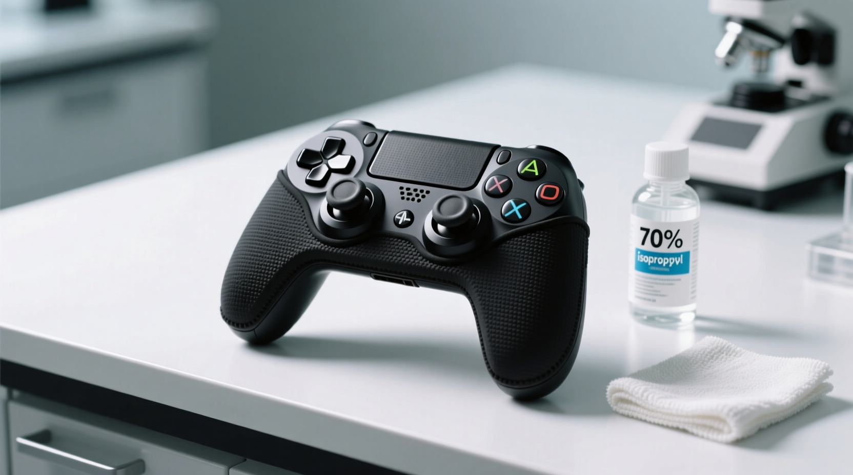 how to sanitize a gaming controller grip wrap safely