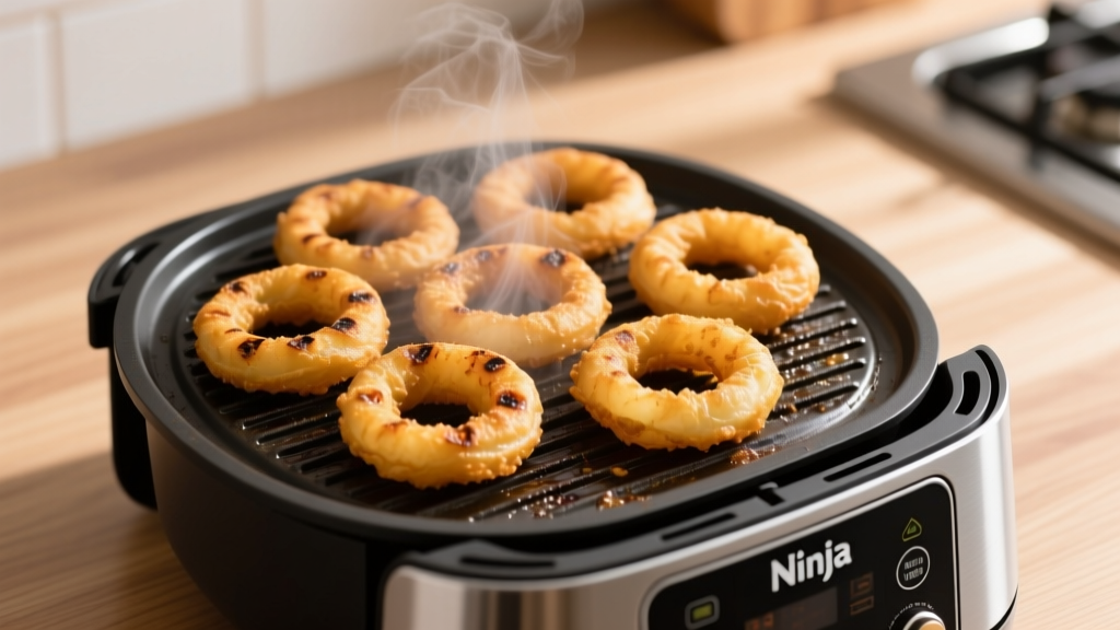 Perfect Onion Rings on Ninja Foodi Grill (No Deep Fryer!)