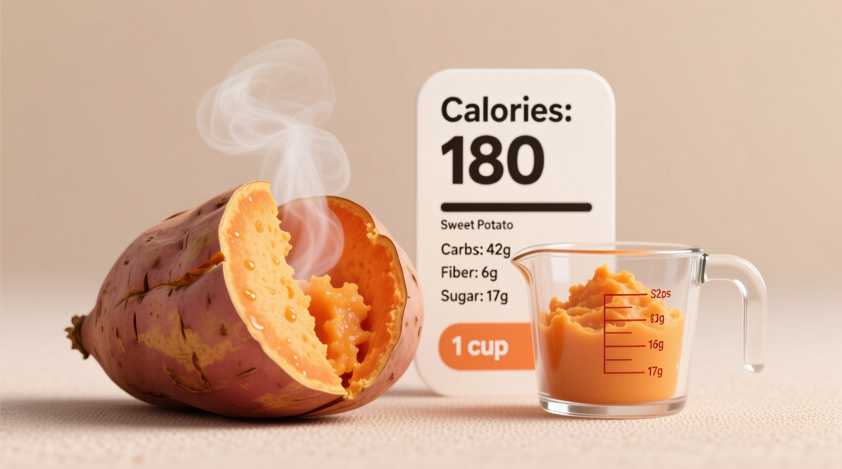 Calories in One Cup Sweet Potato: Exact Count & Nutrition Facts