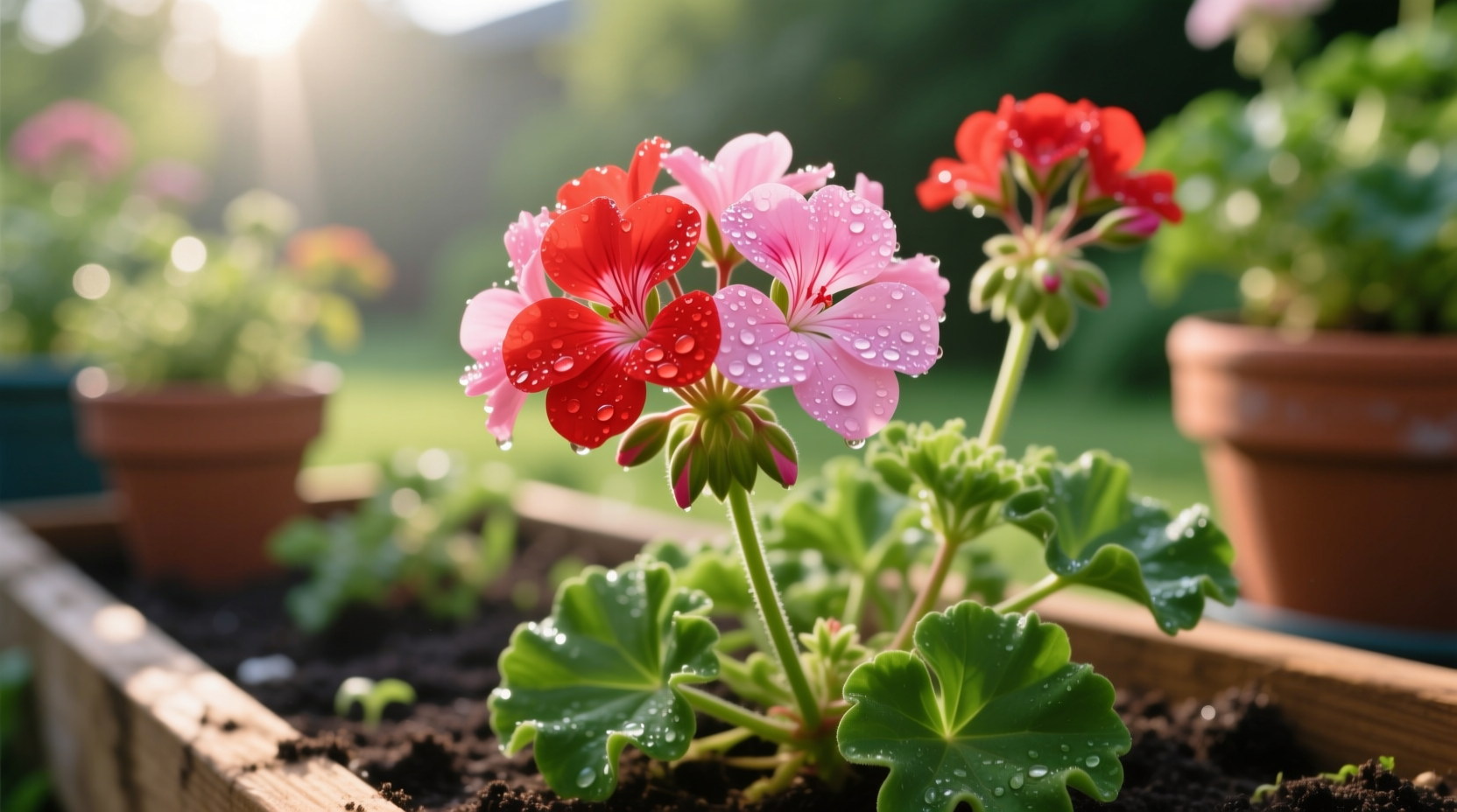 how to get geraniums to bloom