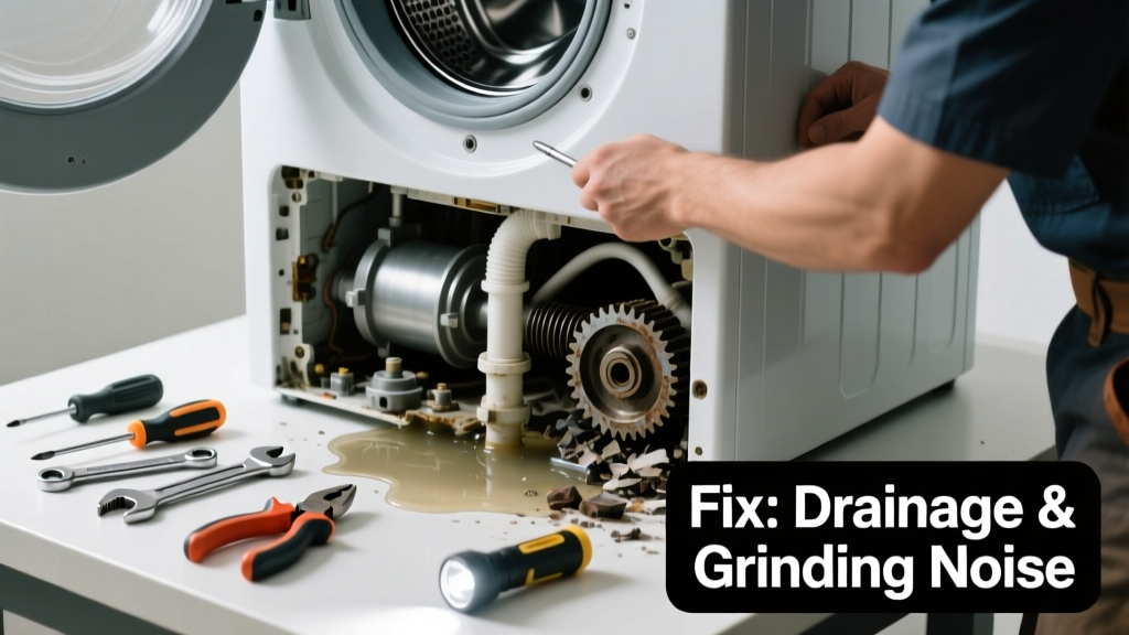 Washer Not Draining & Making Loud Grinding Noise Fix