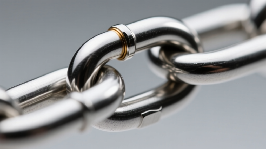 Macro photo of a 3mm Sorrento chain joint showing seamless soldering and domed tubular silver surface under bright studio lighting