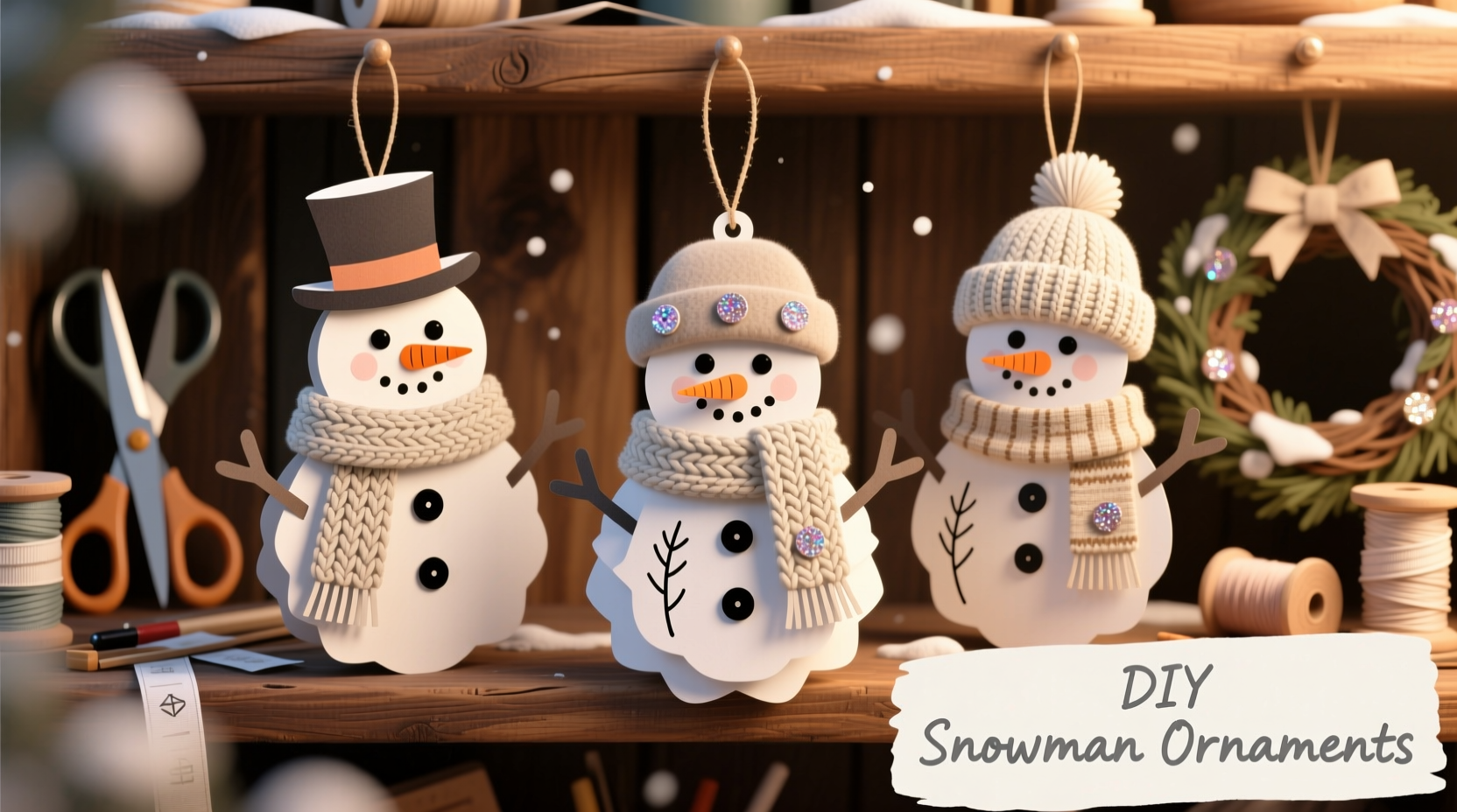 diy snowman ornaments