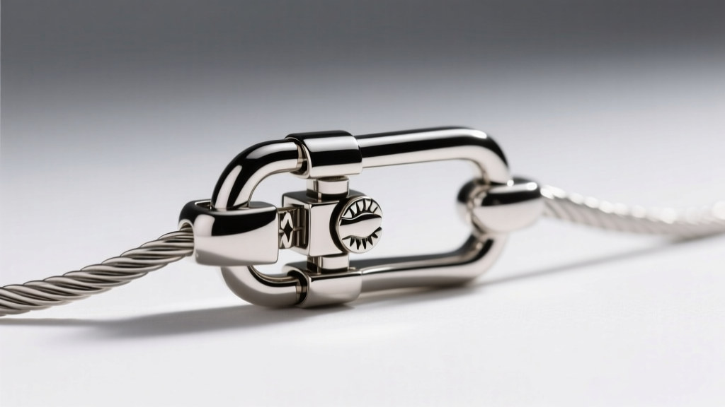 Macro shot of a silver lobster clasp on a 1.2mm cable chain, highlighting the secure locking mechanism and polished finish.