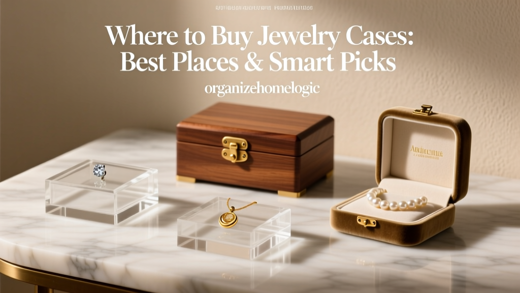 Where to Buy Jewelry Cases: Best Places & Smart Picks