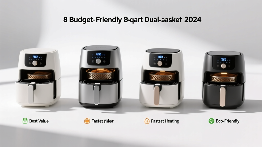 Best 8-Qt Dual Basket Air Fryer: Budget Picks 2024
